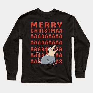 Opossum Christmas Long Sleeve T-Shirt